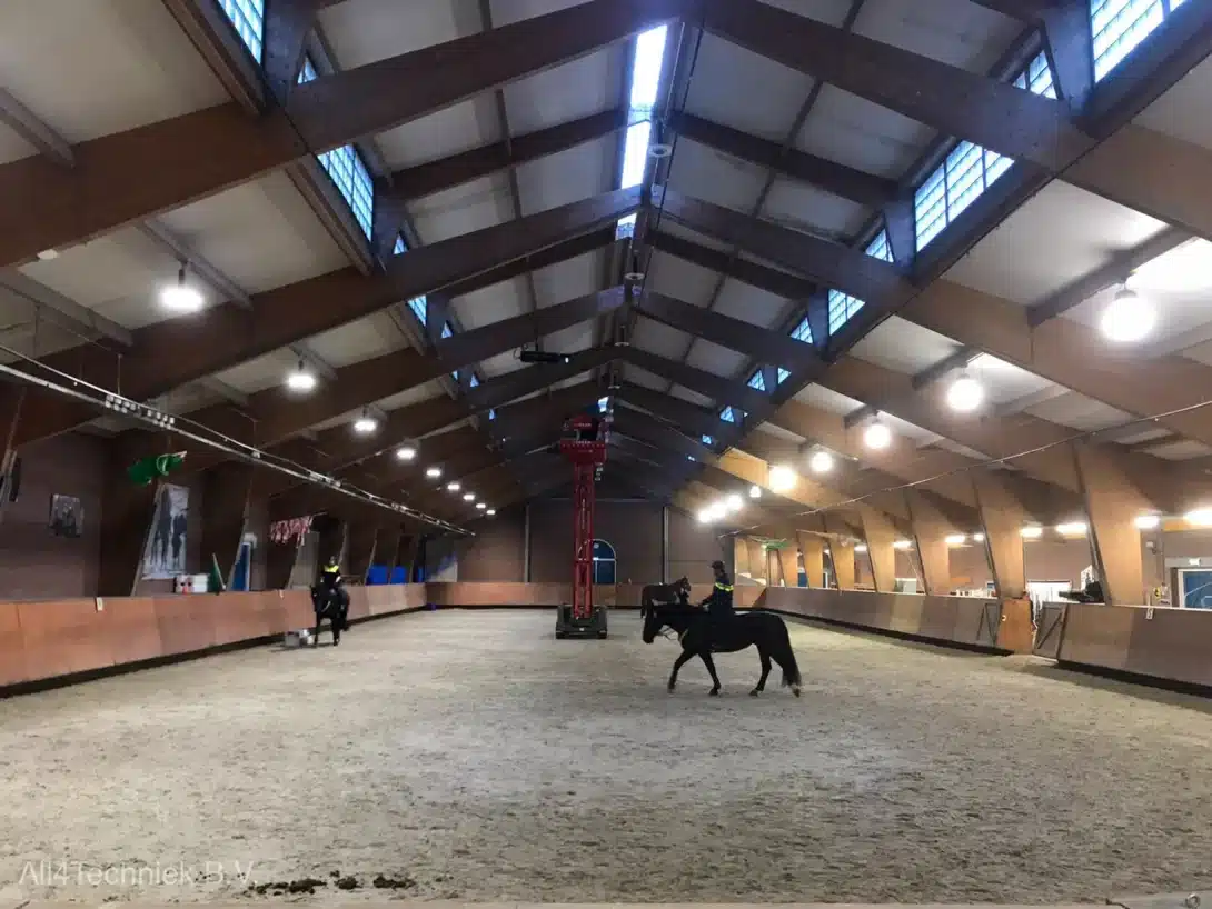 LED verlichting voor paardentraining